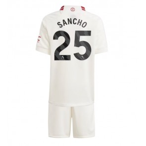 Manchester United Jadon Sancho #25 Tredje trøje Børn 2023-24 Kort ærmer (+ korte bukser)